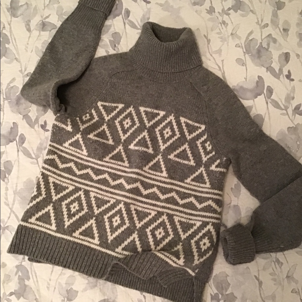 J Crew Cashmere Blend Turtleneck Sweater XS